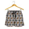 Queen Of Clubs Pattern Print Women's Shorts