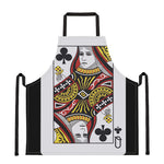 Queen Of Clubs Playing Card Print Apron