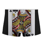 Queen Of Clubs Playing Card Print Men's Boxer Briefs