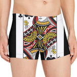 Queen Of Clubs Playing Card Print Men's Boxer Briefs