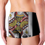 Queen Of Clubs Playing Card Print Men's Boxer Briefs