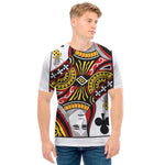 Queen Of Clubs Playing Card Print Men's T-Shirt