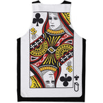 Queen Of Clubs Playing Card Print Men's Tank Top