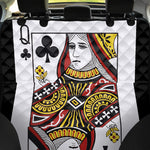 Queen Of Clubs Playing Card Print Pet Car Back Seat Cover