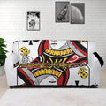 Queen Of Clubs Playing Card Print Sofa Cover