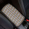 Queen Of Diamonds Pattern Print Car Center Console Cover