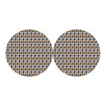 Queen Of Diamonds Playing Card Pattern Print Car Coasters