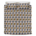 Queen Of Diamonds Pattern Print Duvet Cover Bedding Set