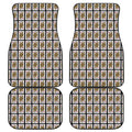 Queen Of Diamonds Pattern Print Front and Back Car Floor Mats