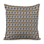 Queen Of Diamonds Playing Card Pattern Print Pillow Cover