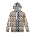 Queen Of Diamonds Pattern Print Pullover Hoodie