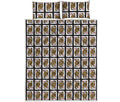 Queen Of Diamonds Playing Card Pattern Print Quilt Bed Set