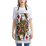 Queen Of Diamonds Playing Card Print Apron