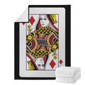 Queen Of Diamonds Playing Card Print Blanket