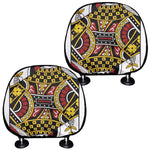 Queen Of Diamonds Playing Card Print Car Headrest Covers