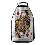 Queen Of Diamonds Playing Card Print Car Seat Organizers
