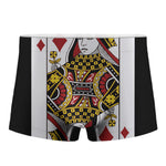 Queen Of Diamonds Playing Card Print Men's Boxer Briefs