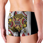 Queen Of Diamonds Playing Card Print Men's Boxer Briefs