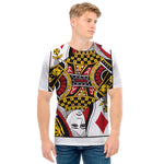 Queen Of Diamonds Playing Card Print Men's T-Shirt