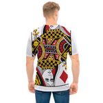 Queen Of Diamonds Playing Card Print Men's T-Shirt