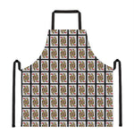 Queen Of Hearts Playing Card Pattern Print Apron