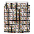 Queen Of Hearts Pattern Print Duvet Cover Bedding Set