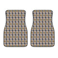 Queen Of Hearts Pattern Print Front Car Floor Mats