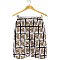 Queen Of Hearts Pattern Print Men's Shorts