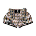 Queen Of Hearts Pattern Print Muay Thai Boxing Shorts
