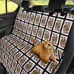 Queen Of Hearts Playing Card Pattern Print Pet Car Back Seat Cover