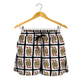 Queen Of Hearts Pattern Print Women's Shorts