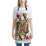 Queen Of Hearts Playing Card Print Apron