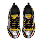 Queen Of Hearts Playing Card Print Black Sneakers