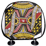 Queen Of Hearts Playing Card Print Car Headrest Covers