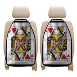 Queen Of Hearts Playing Card Print Car Seat Organizers