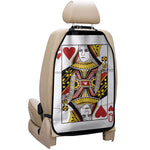 Queen Of Hearts Playing Card Print Car Seat Organizers