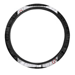 Queen Of Hearts Playing Card Print Car Steering Wheel Cover