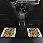 Queen Of Hearts Playing Card Print Front and Back Car Floor Mats