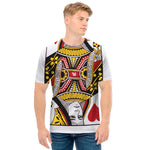 Queen Of Hearts Playing Card Print Men's T-Shirt