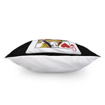 Queen Of Hearts Playing Card Print Pillow Cover