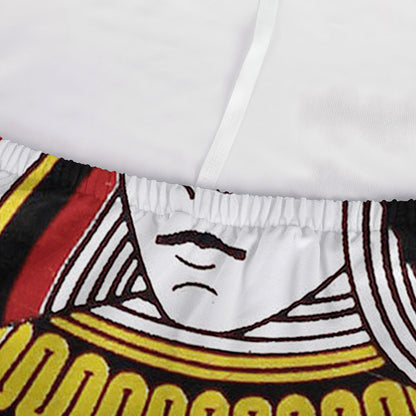 Queen Of Hearts Playing Card Print Sofa Cover