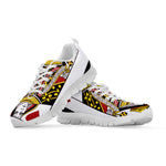 Queen Of Hearts Playing Card Print White Sneakers
