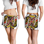 Queen Of Hearts Playing Card Print Women's Shorts