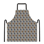 Queen Of Spades Playing Card Pattern Print Apron