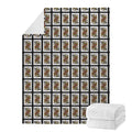 Queen Of Spades Pattern Print Blanket