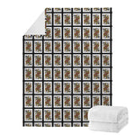 Queen Of Spades Playing Card Pattern Print Blanket
