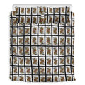 Queen Of Spades Pattern Print Duvet Cover Bedding Set