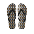 Queen Of Spades Pattern Print Flip Flops