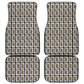 Queen Of Spades Pattern Print Front and Back Car Floor Mats