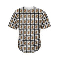 Queen Of Spades Pattern Print Men's Baseball Jersey